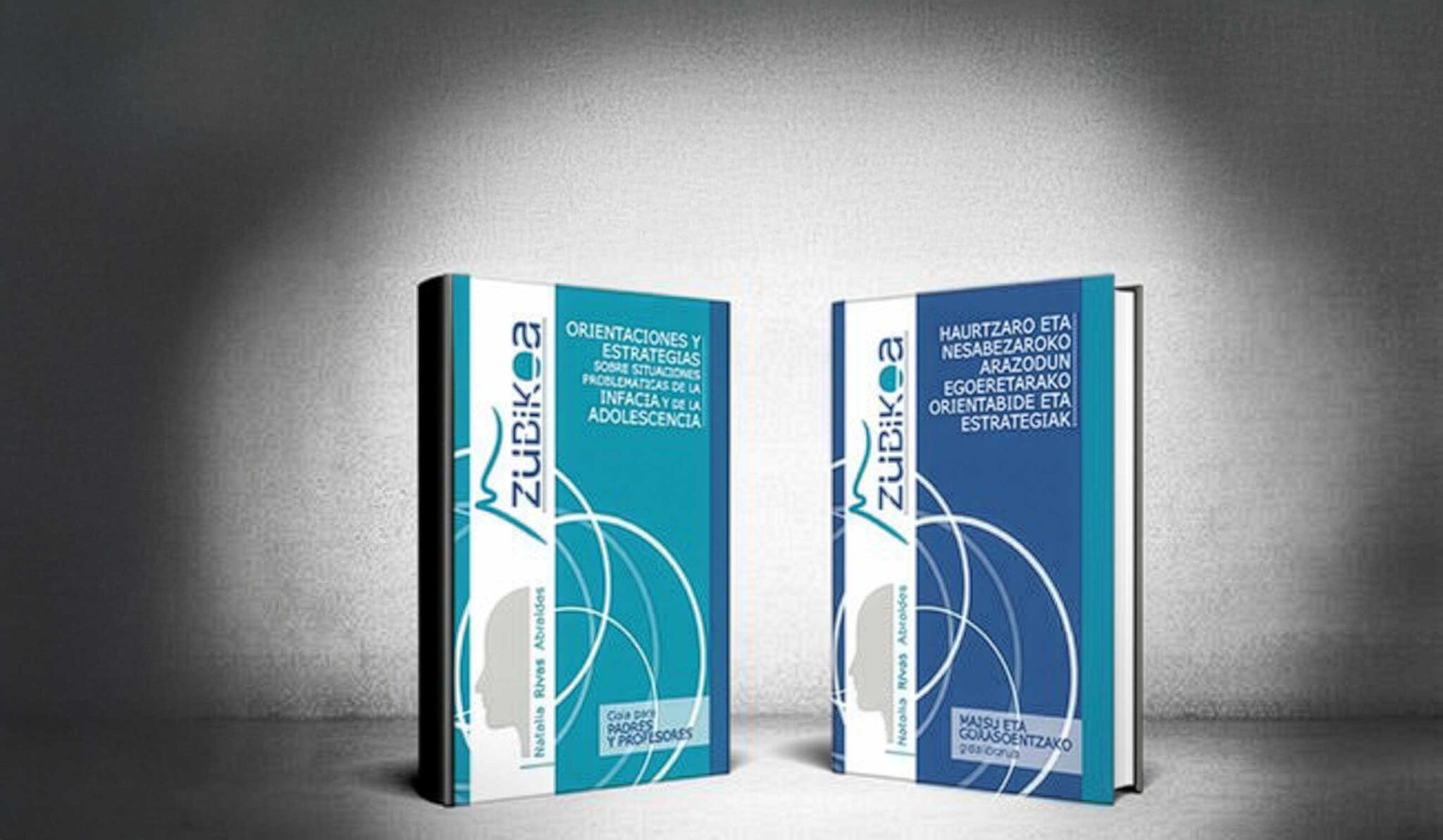 Mockup de los libros publicados por Zubikoa